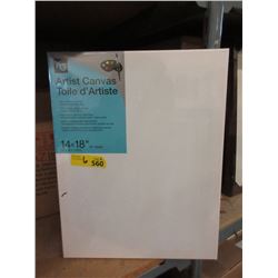 6 New 14" x 18" Artist Canvases