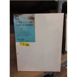 6 New 14" x 18" Artist Canvases