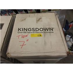 New Kingsdown Twin Size 7" Squeeze Mattress