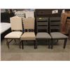 Image 1 : 4 Assorted New Gray Dining Chairs