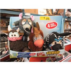 4 Sets of New Barnyard Buddies Pet Toys