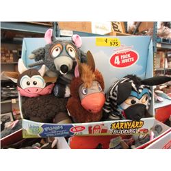 4 Sets of New Barnyard Buddies Pet Toys