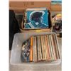 Image 1 : 1 Tote & 1 Box of Assorted Vintage LP Records