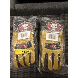 12 New Pairs of Anarchy Welding Gloves - Size M