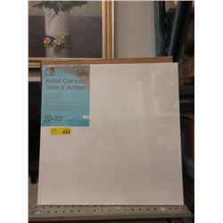 6 New 20  x 20  Artist Canvases