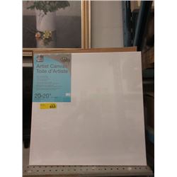 6 New 20  x 20  Artist Canvases