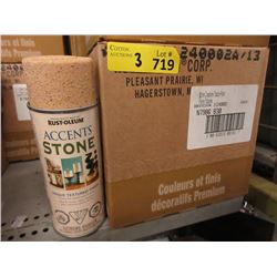 3 Cases of Rust-Oleum Stone Accents Spray Paint