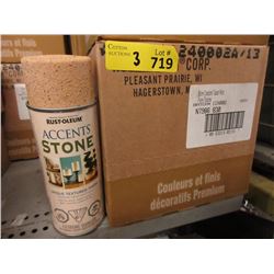 3 Cases of Rust-Oleum Stone Accents Spray Paint