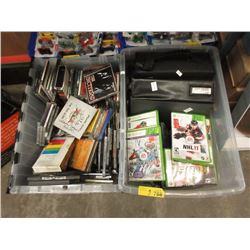 2 Large Totes of Music CDs, Video Games & More