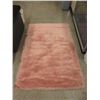 Image 1 : Large Pink Fun Fur Carpet - 4 Feet x 6 Feet