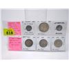 Image 1 : 4 Silver US and Canada Coins & 2 Special Nickels