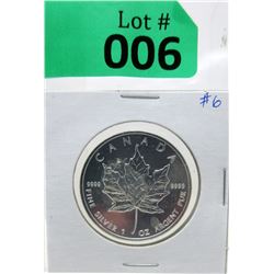 1 Oz .9999 Fine Silver 2005 Canada Maple Leaf Coin