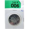 Image 1 : 1 Oz .9999 Fine Silver 2005 Canada Maple Leaf Coin