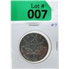 Image 1 : 1 Oz .9999 Fine Silver 2008 Canada Maple Leaf Coin