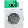Image 1 : 1 Oz .9999 Fine Silver 2010 Canada Maple Leaf Coin