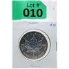 Image 1 : 1 Oz .9999 Fine Silver 2011 Canada Maple Leaf Coin