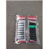 Image 1 : 2 New 9 Piece Deep Socket Sets - 1 is Chrome