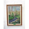 Image 1 : Original Joan Mont Acrylic on Hardboard Painting