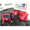 Image 1 : 6 New Colour Shifting Shimmer Pillows - Red/Black