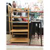 Image 1 : Wood Topped Metal Stool & New Folding Bookshelf