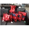Image 1 : 6 New Colour Shifting Shimmer Pillows - Red/Black