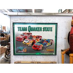 Framed Team Quaker State Poster - 24" x 18"