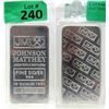 Image 1 : 10 Oz. Johnson Matthey .999 Silver Bar