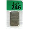 Image 1 : Rare 1/2 Oz Johnson Matthey .999 Silver Bar