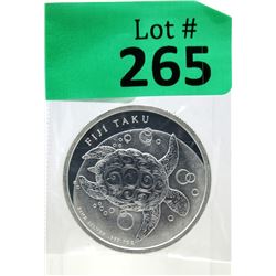 1 Oz. Fiji Taku Turtle .999 Silver Coin