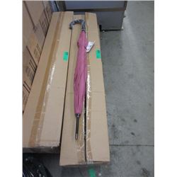 Case of 12 New Pink Umbrellas