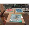 Image 1 : 6 New 16" x 16" Kid's Wall Mirrors