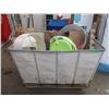 Image 1 : Large Rolling Warehouse Bin and Contents