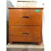Image 1 : 2 New Brown 2 Drawer Wood Nightstand