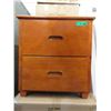 Image 1 : 2 New Brown 2 Drawer Wood Nightstand