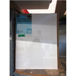 12 New Stretched 18" x 24" Artist Canvases