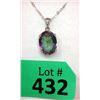 Image 1 : 5 Carat Mystic Topaz Pendant on Chain