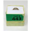 Image 2 : Estate - 10KT Gold & Diamond "Mom" Ring