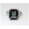 Image 1 : New Sterling Silver Mystic Topaz & Diamond Ring