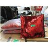 Image 1 : 6 New Colour Shifting Shimmer Pillows - Red/Black