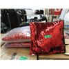 Image 1 : 6 New Colour Shifting Shimmer Pillows - Red/Black