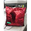 Image 1 : 6 New Colour Shifting Shimmer Pillows - Red/Black