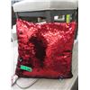 Image 1 : 6 New Colour Shifting Shimmer Pillows - Red/Black
