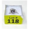 Image 2 : Sterling Silver Diamond & Mystic Topaz Ring