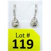 Image 1 : New Diamond & Green Amethyst Dangle Earrings