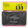 Image 1 : 1 Oz. USA Mint .999 Fine Titanium Buffalo Bar