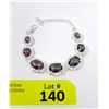 Image 1 : Rainbow Mystic Topaz Bracelet - 7 Oval Topaz