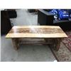Image 1 : Handcrafted Live Edge Pine Coffee Table / Bench