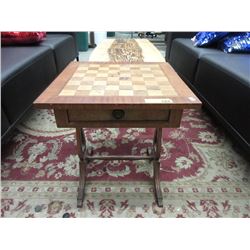 Chess Table Converted from Vintage End Table