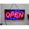 Image 1 : New LED Flashing "OPEN"  Sign - 10" x 14"