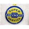 Image 1 : New 16" Chevrolet Service Metal Button Sign
